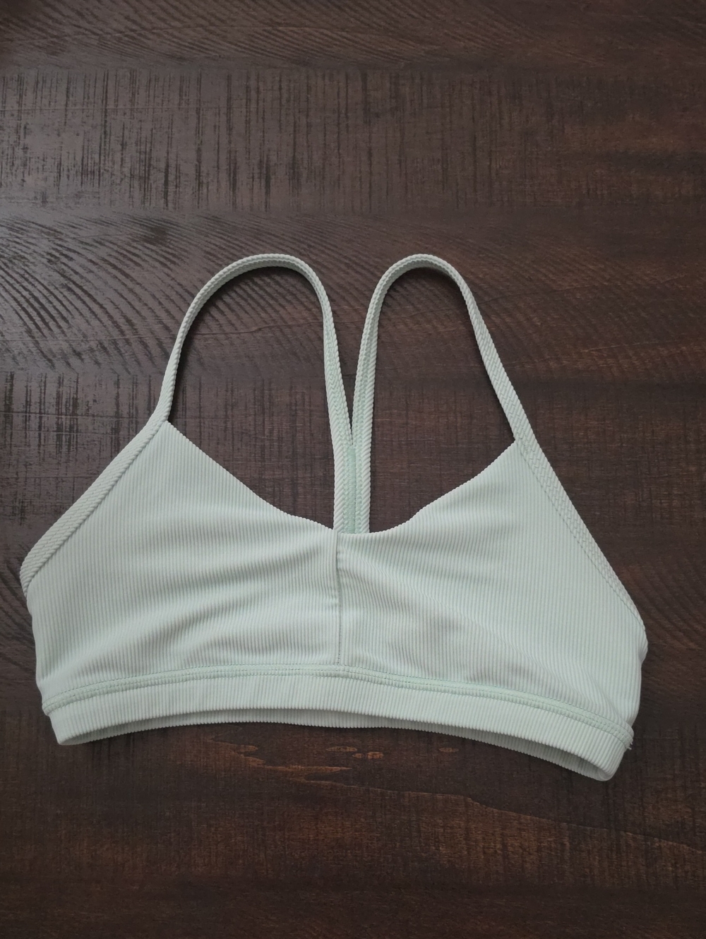 Fleo Light Mint Ribbed Sports Bra
